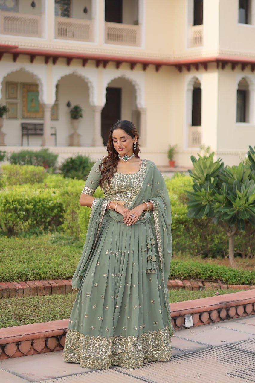 Lehenga collection "Paro" - Vert d’eau