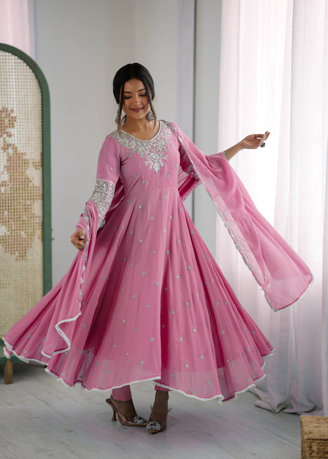 Anarkali Collection "Indrya" - Rose