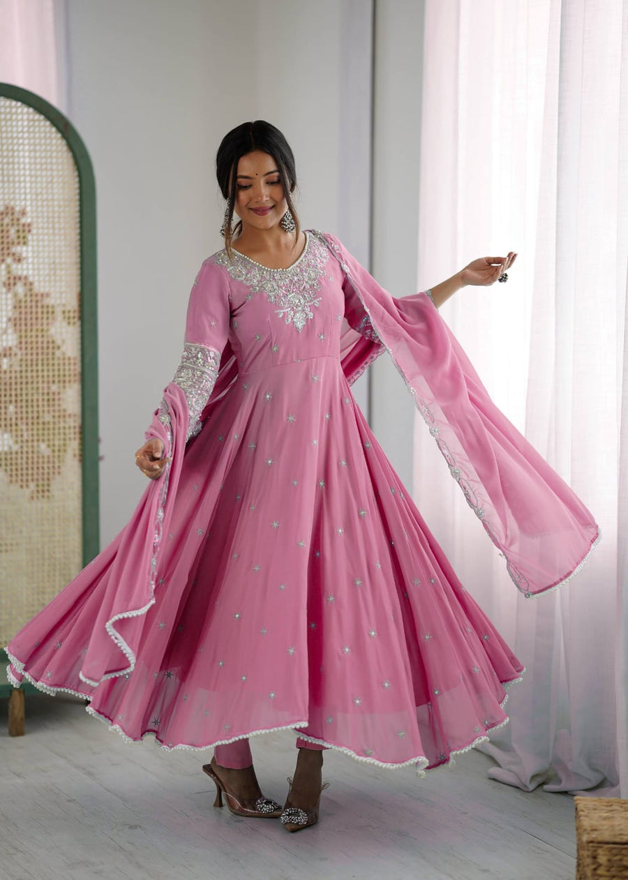 Anarkali Collection "Indrya" - Rose