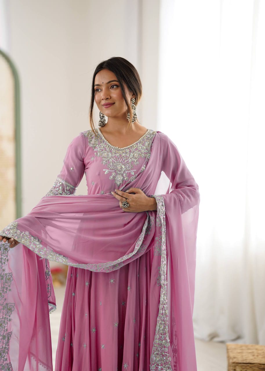 Anarkali Collection "Indrya" - Rose