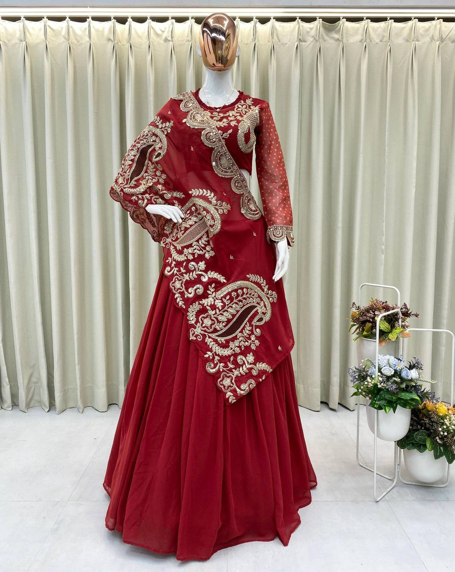 Lehenga collection "Modernity" - Rouge