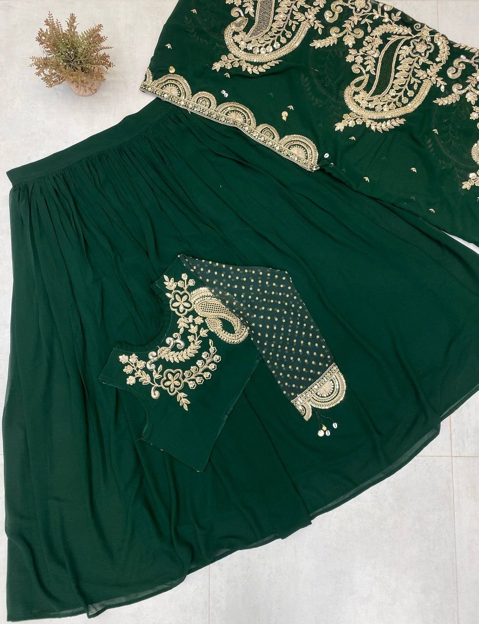 Lehenga collection "Modernity" - Vert