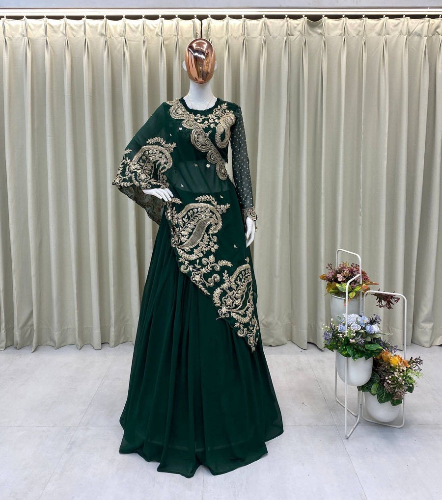 Lehenga collection "Modernity" - Vert