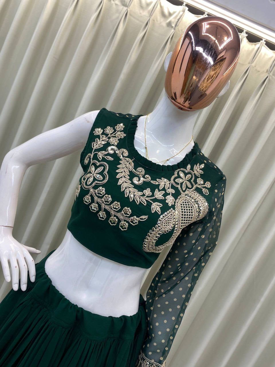 Lehenga collection "Modernity" - Vert