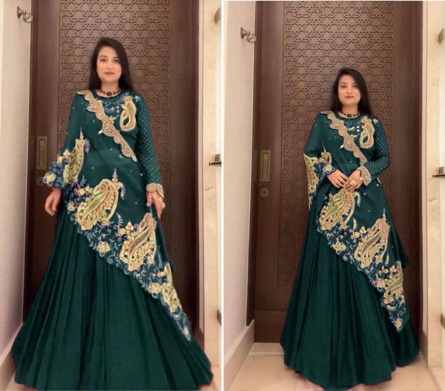 Lehenga collection "Modernity" - Vert