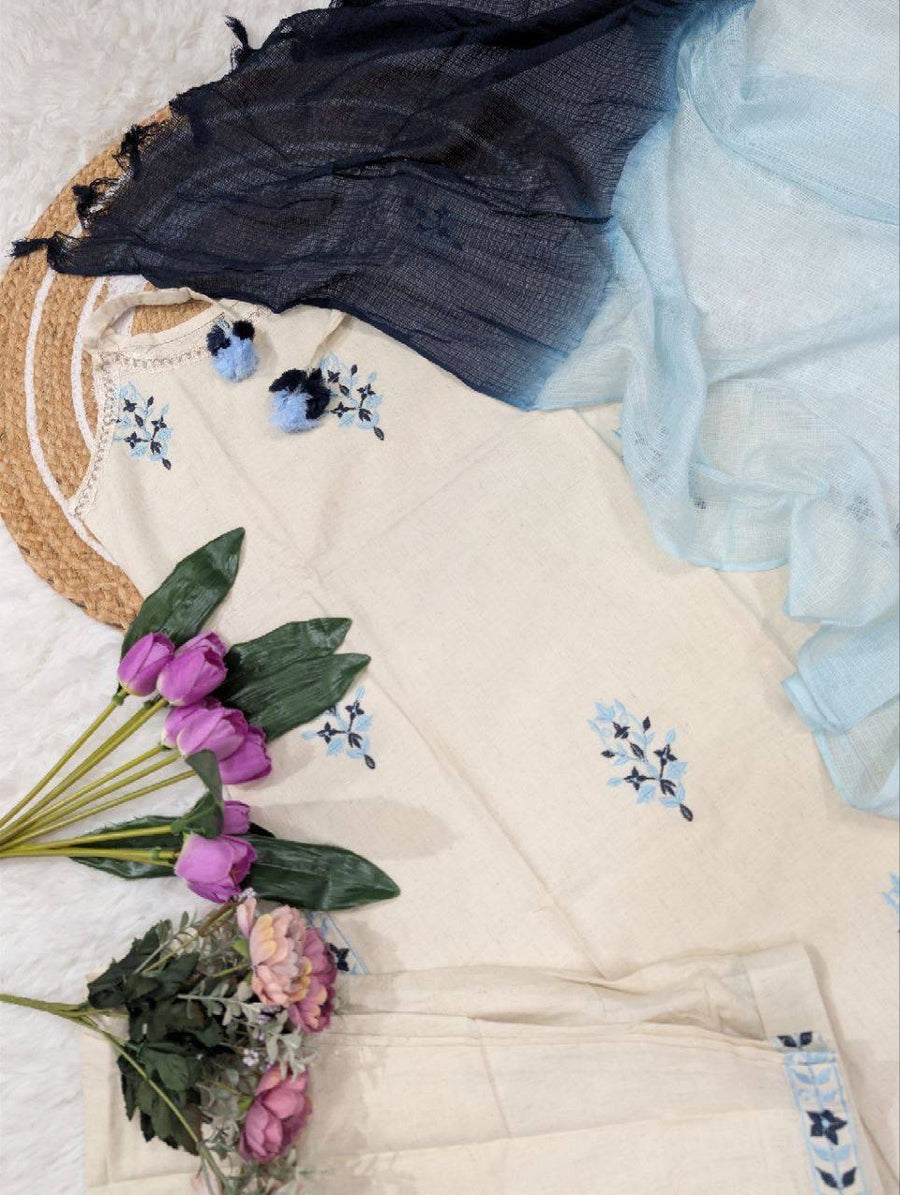 Punjabi "Neera" - Blanc cassé