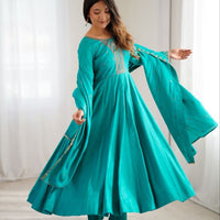 Anarkali Collection "Premala" - Vert turquoise