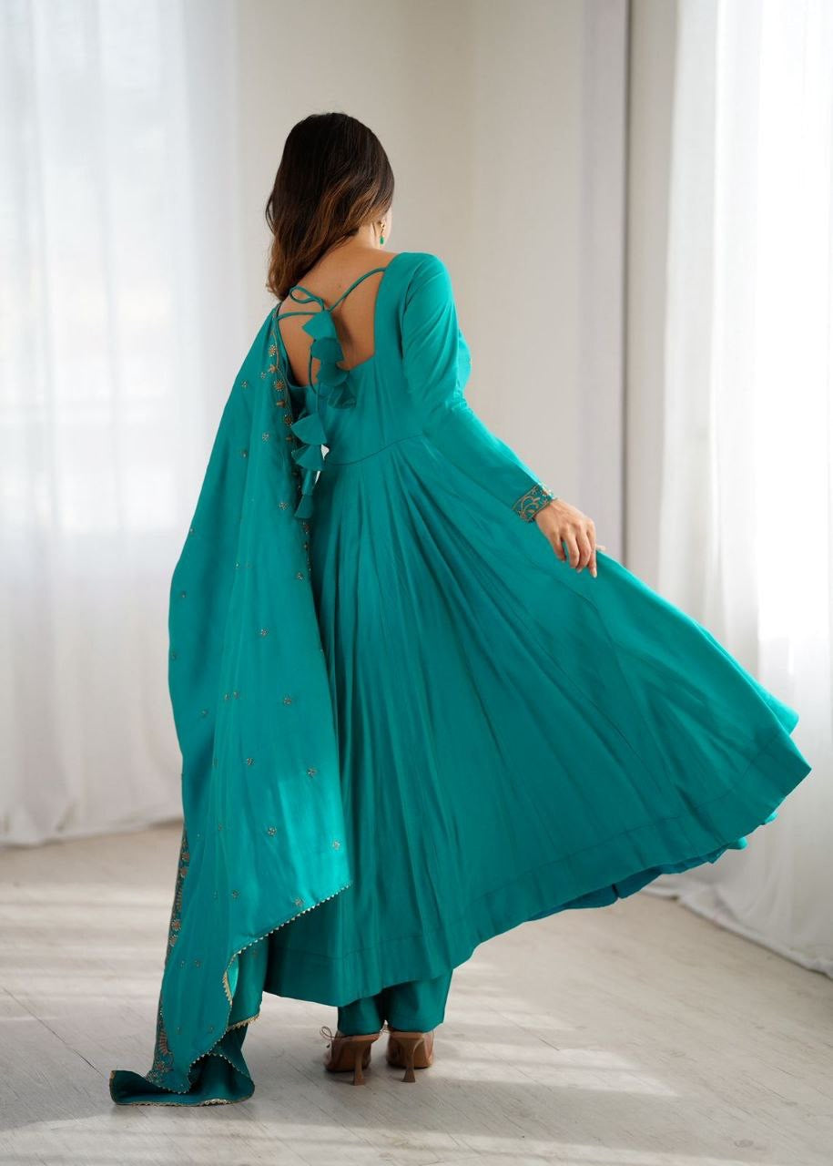 Anarkali Collection "Premala" - Vert turquoise