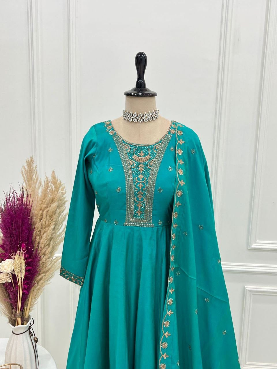 Anarkali Collection "Premala" - Vert turquoise
