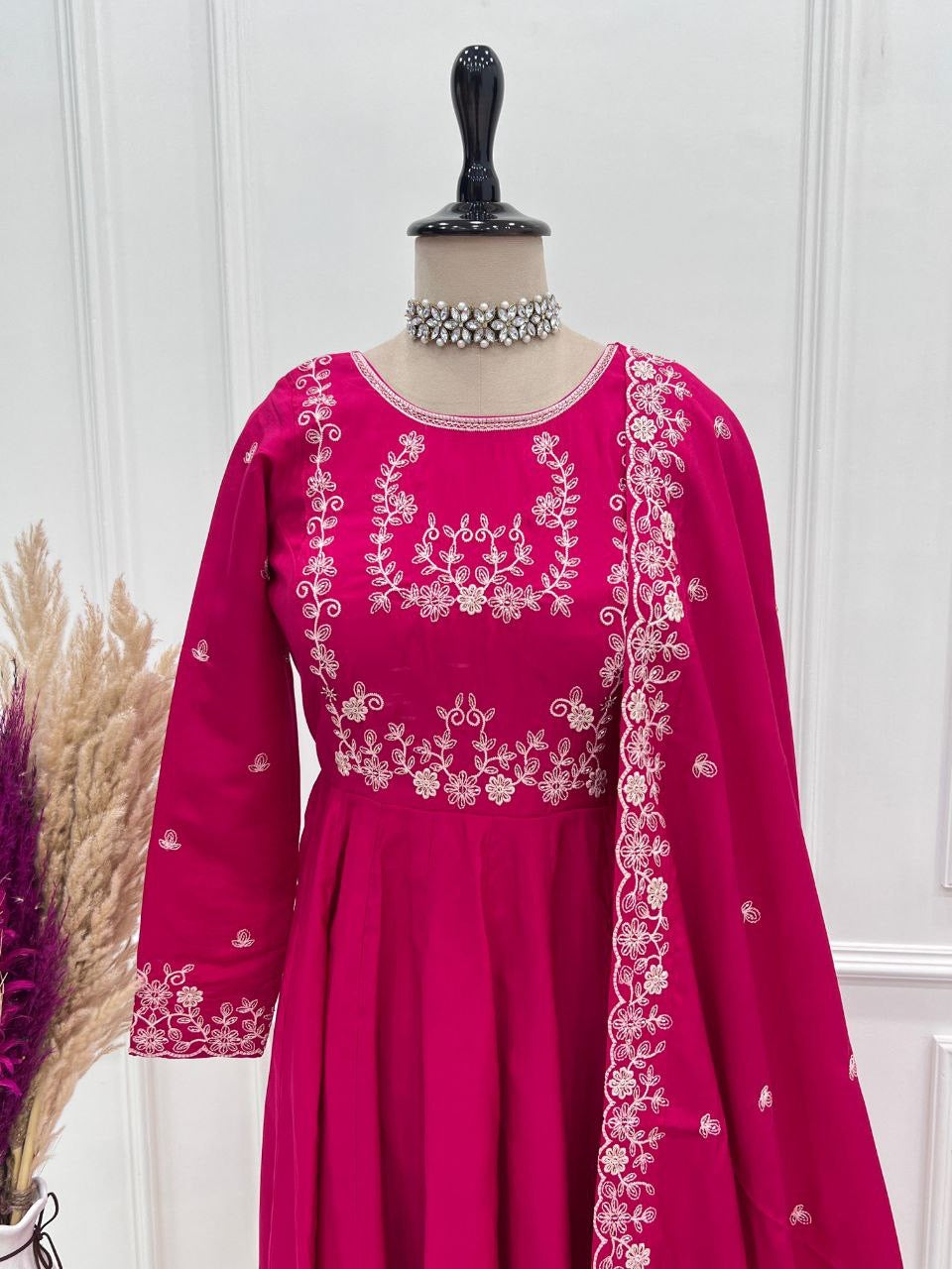 Anarkali Collection "Premala" - Rose fuschia