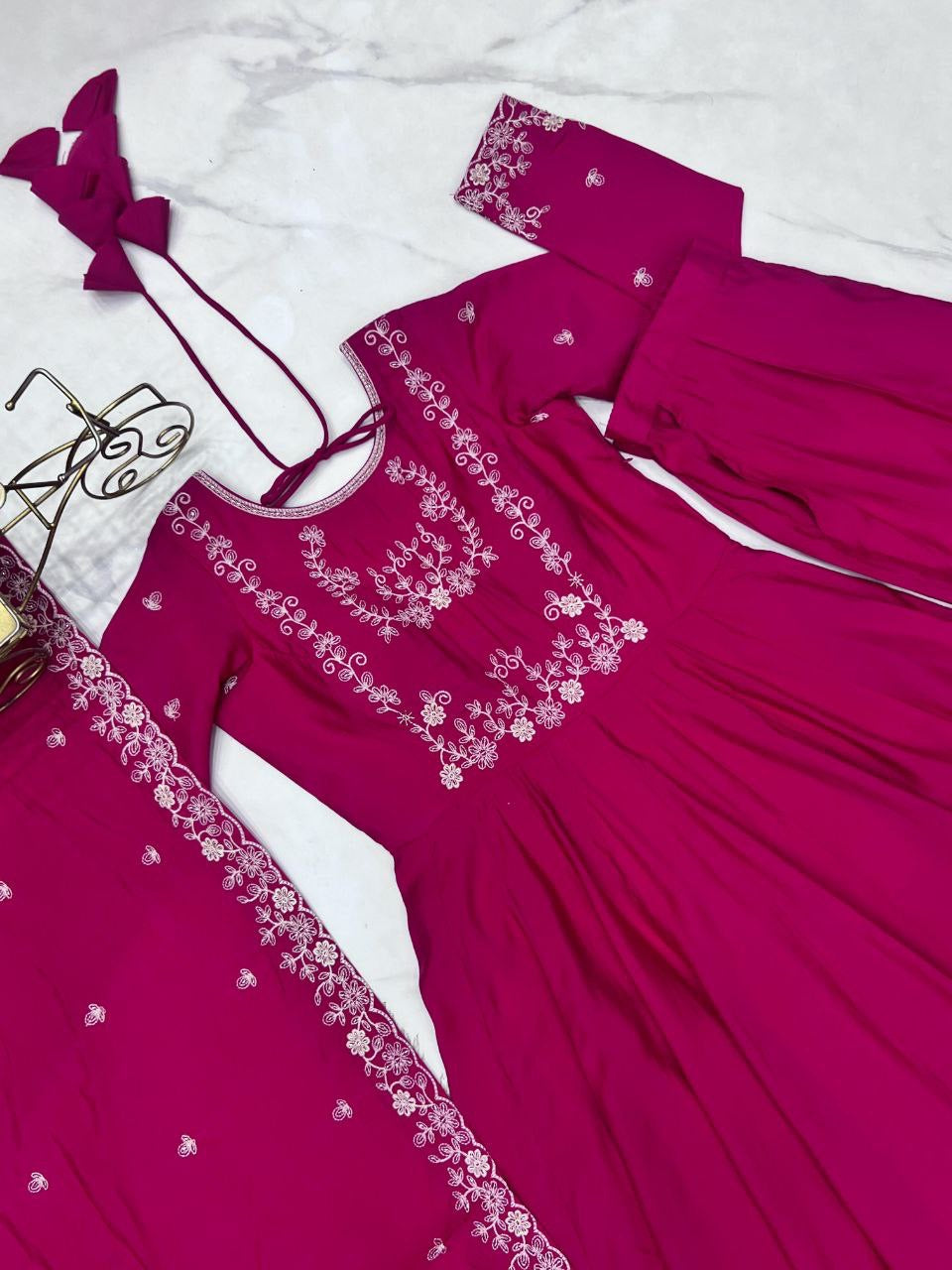 Anarkali Collection "Premala" - Rose fuschia