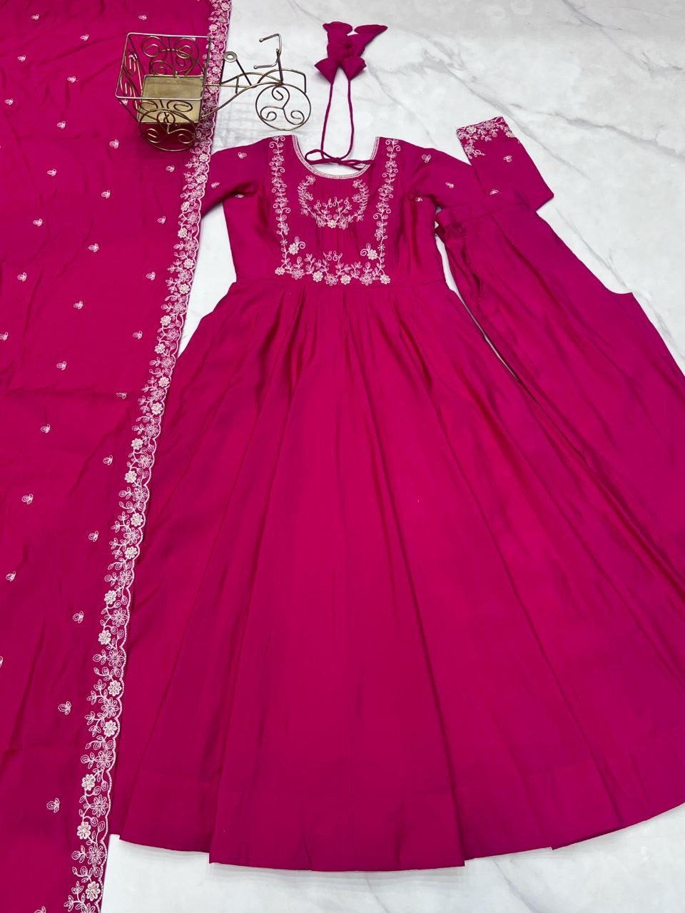 Anarkali Collection "Premala" - Rose fuschia
