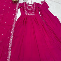 Anarkali Collection "Premala" - Rose fuschia
