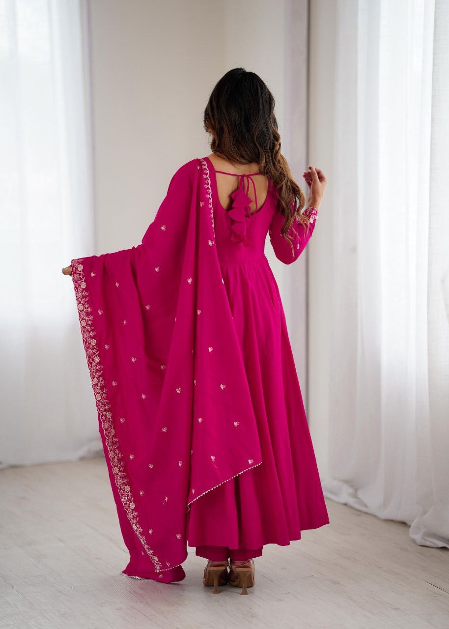 Anarkali Collection "Premala" - Rose fuschia
