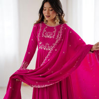 Anarkali Collection "Premala" - Rose fuschia