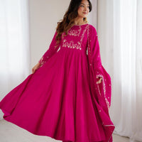 Anarkali Collection "Premala" - Rose fuschia