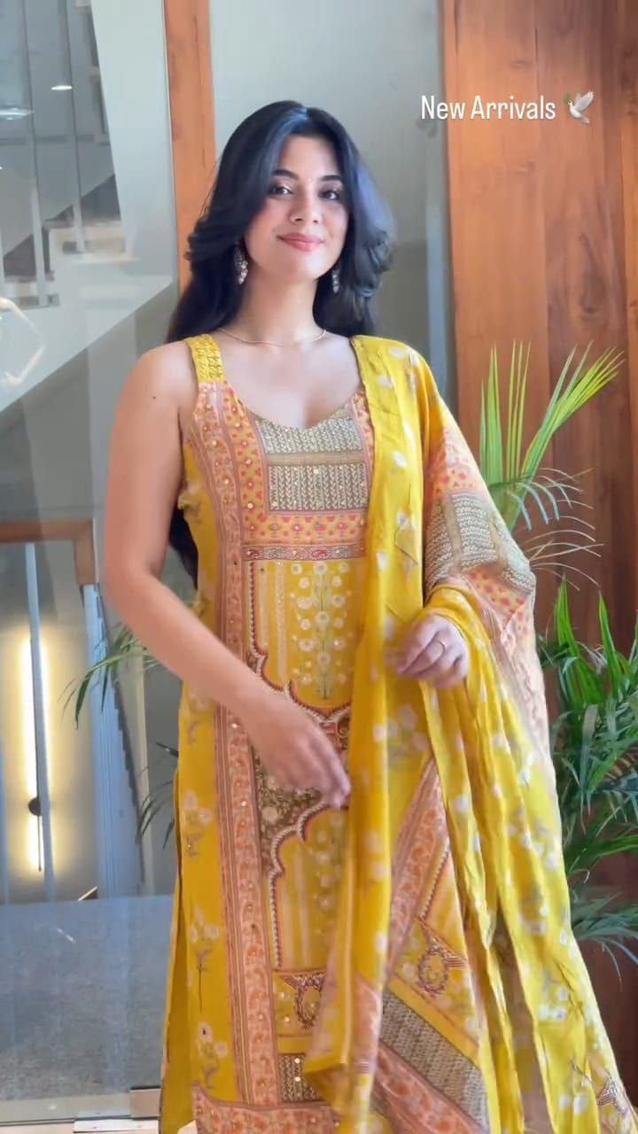 Punjabi "Malini" - Jaune