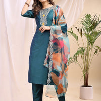 Punjabi "Jeela" - Bleu paon