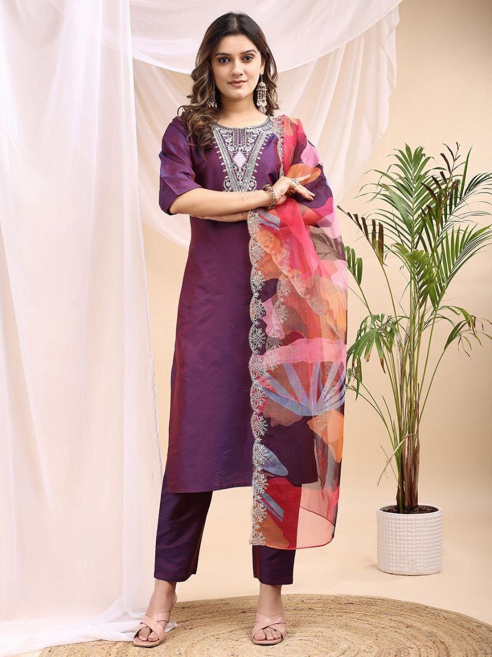 Punjabi "Jeela" - Bleu paon