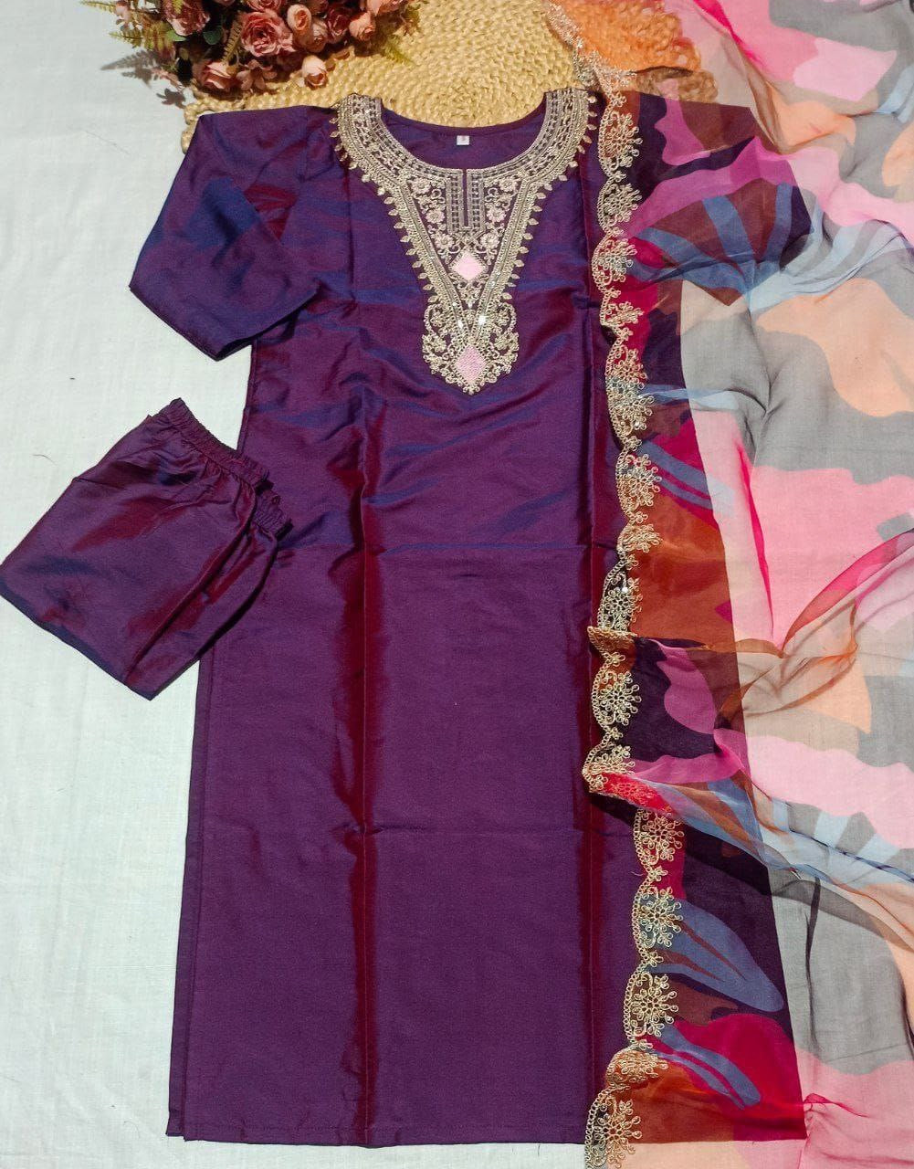 Punjabi "Jeela" - Bleu paon