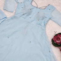 Anarkali Collection "Baleetha" - Bleu pastel