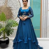 Lehenga Collection "Vimala" - Bleu