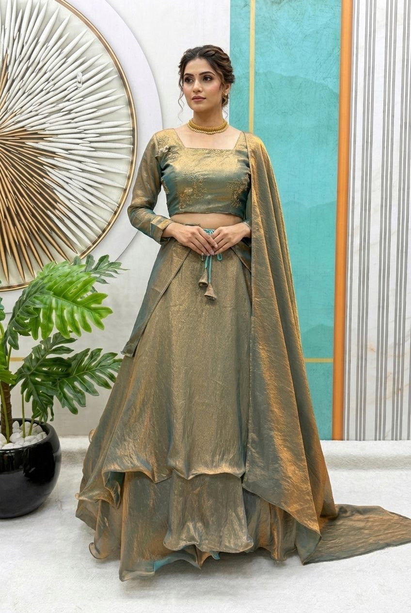 Lehenga Collection "Vimala" - Vert olive