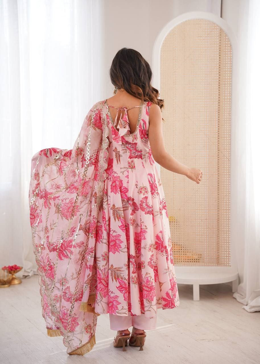 Anarkali Collection "Naneeka" - Rose