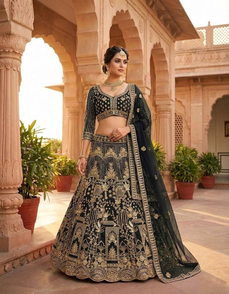 Lehenga collection "Shadiri" - Noir