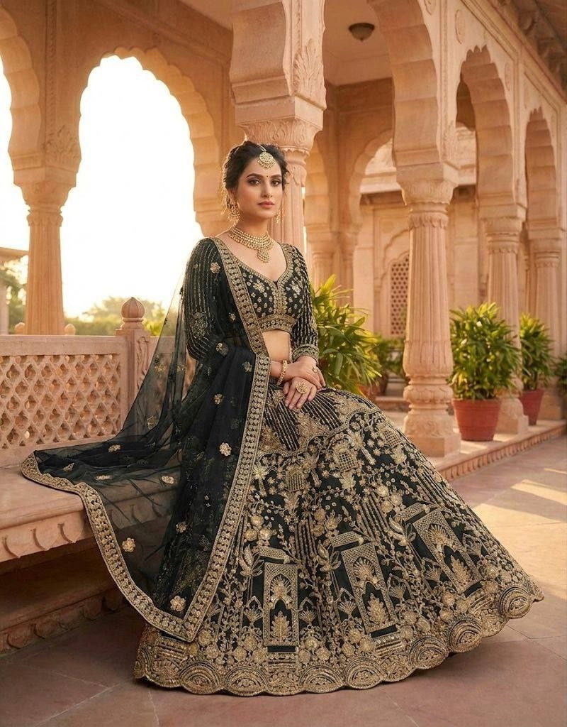 Lehenga collection "Shadiri" - Noir