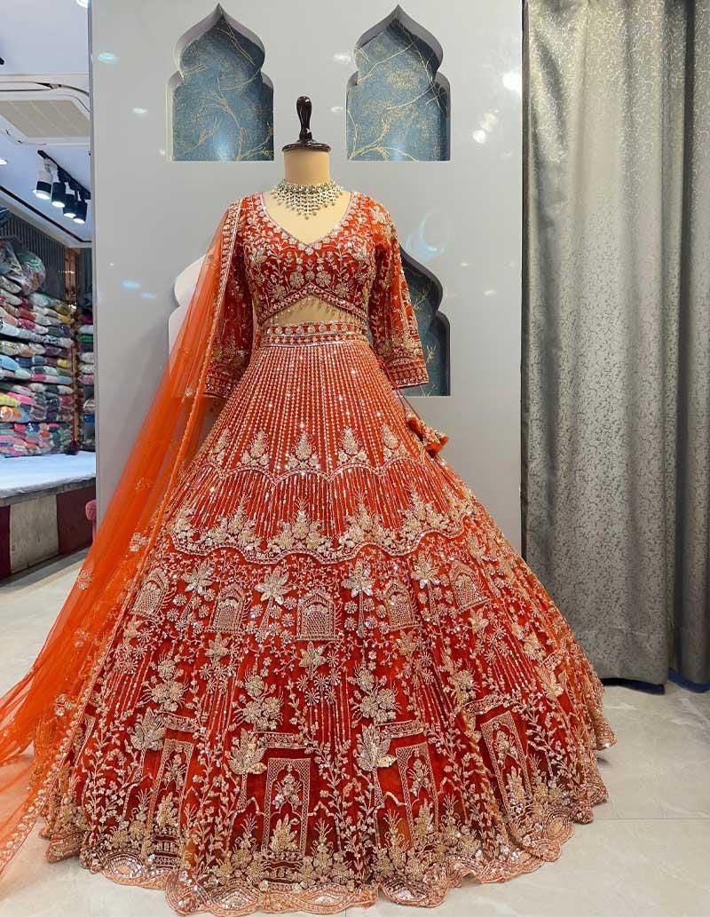 Lehenga collection "Shadiri" - Orange