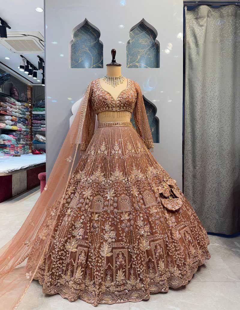 Lehenga collection "Shadiri" - Marron