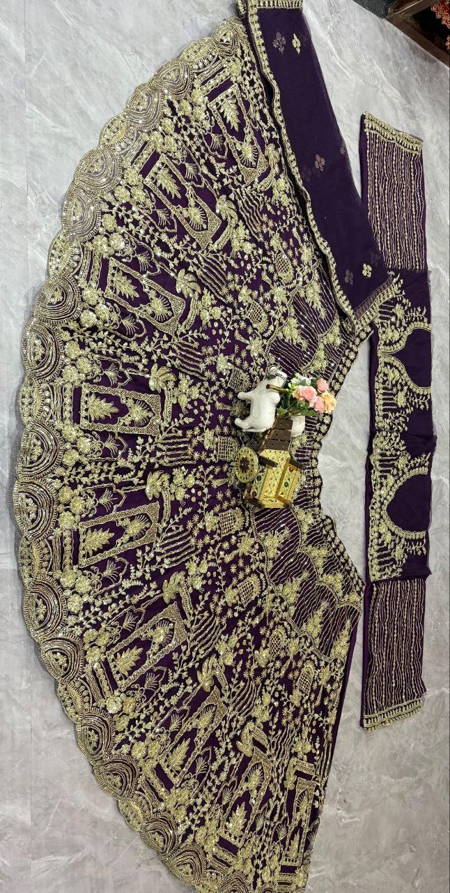 Lehenga collection "Shadiri" - Mauve