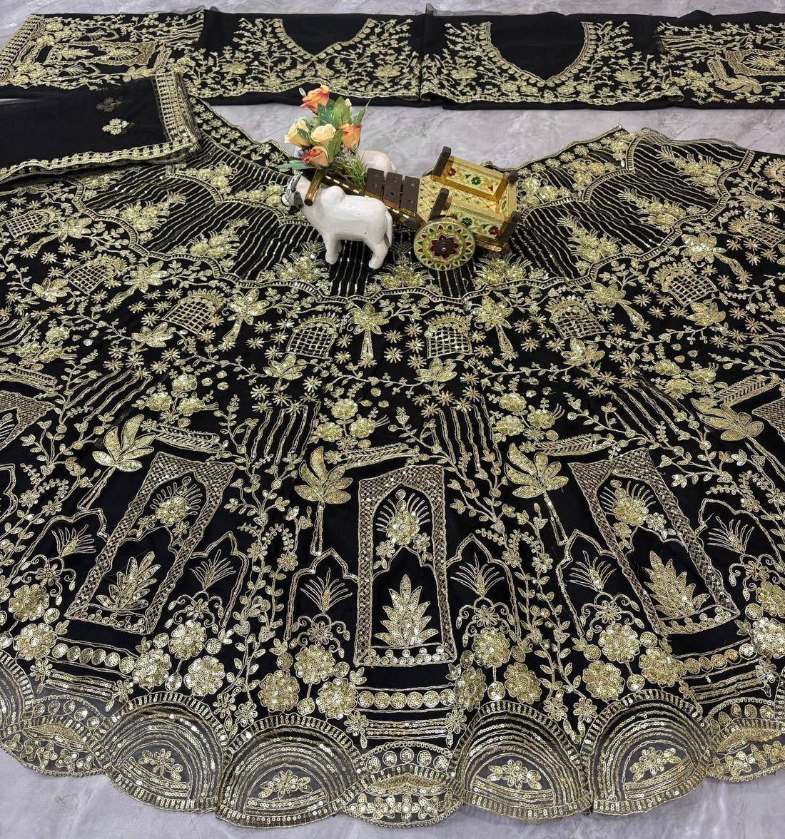 Lehenga collection "Shadiri" - Noir