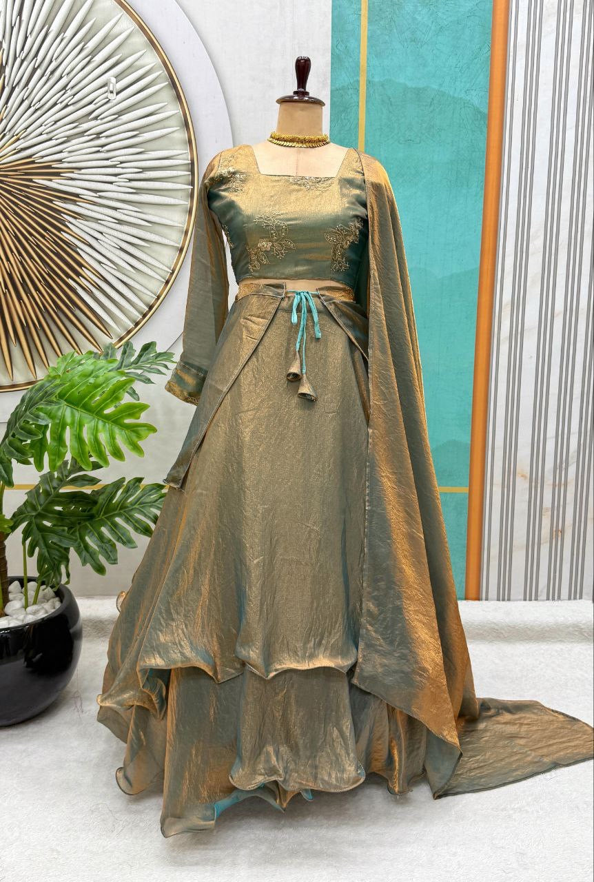 Lehenga Collection "Vimala" - Vert olive