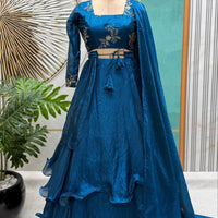 Lehenga Collection "Vimala" - Bleu