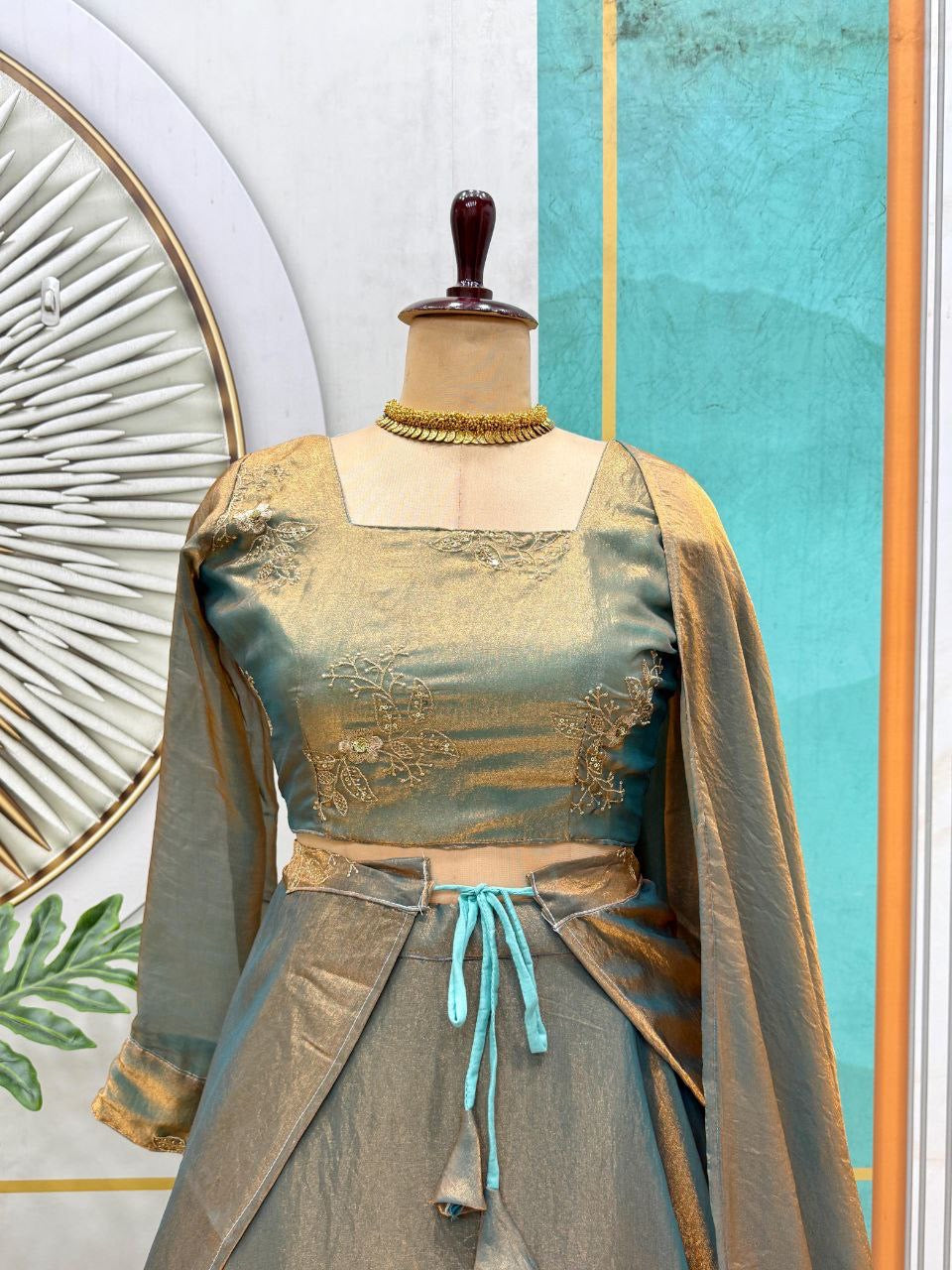 Lehenga Collection "Vimala" - Vert olive