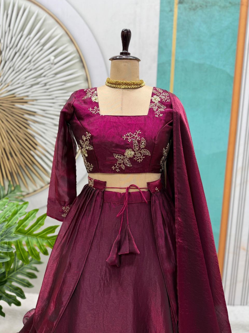 Lehenga Collection "Vimala" - Prune