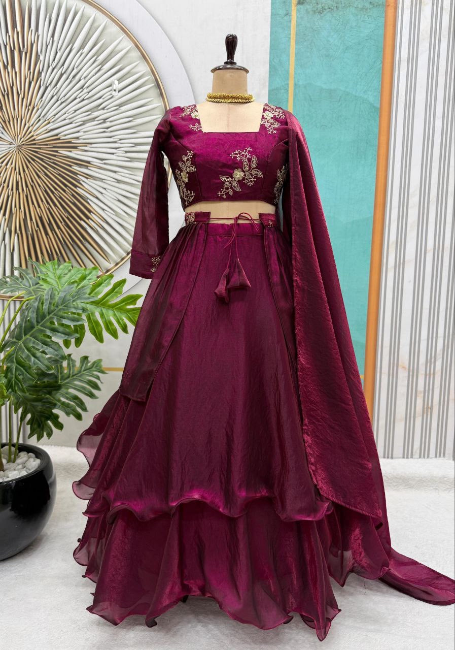 Lehenga Collection "Vimala" - Prune