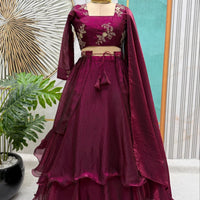 Lehenga Collection "Vimala" - Prune