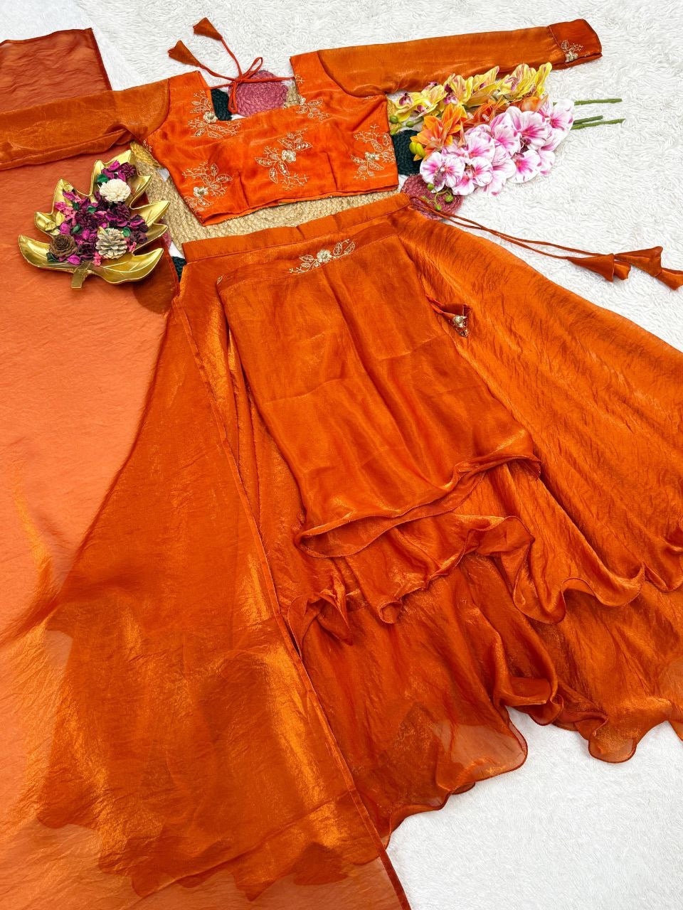 Lehenga Collection "Vimala" - Orange
