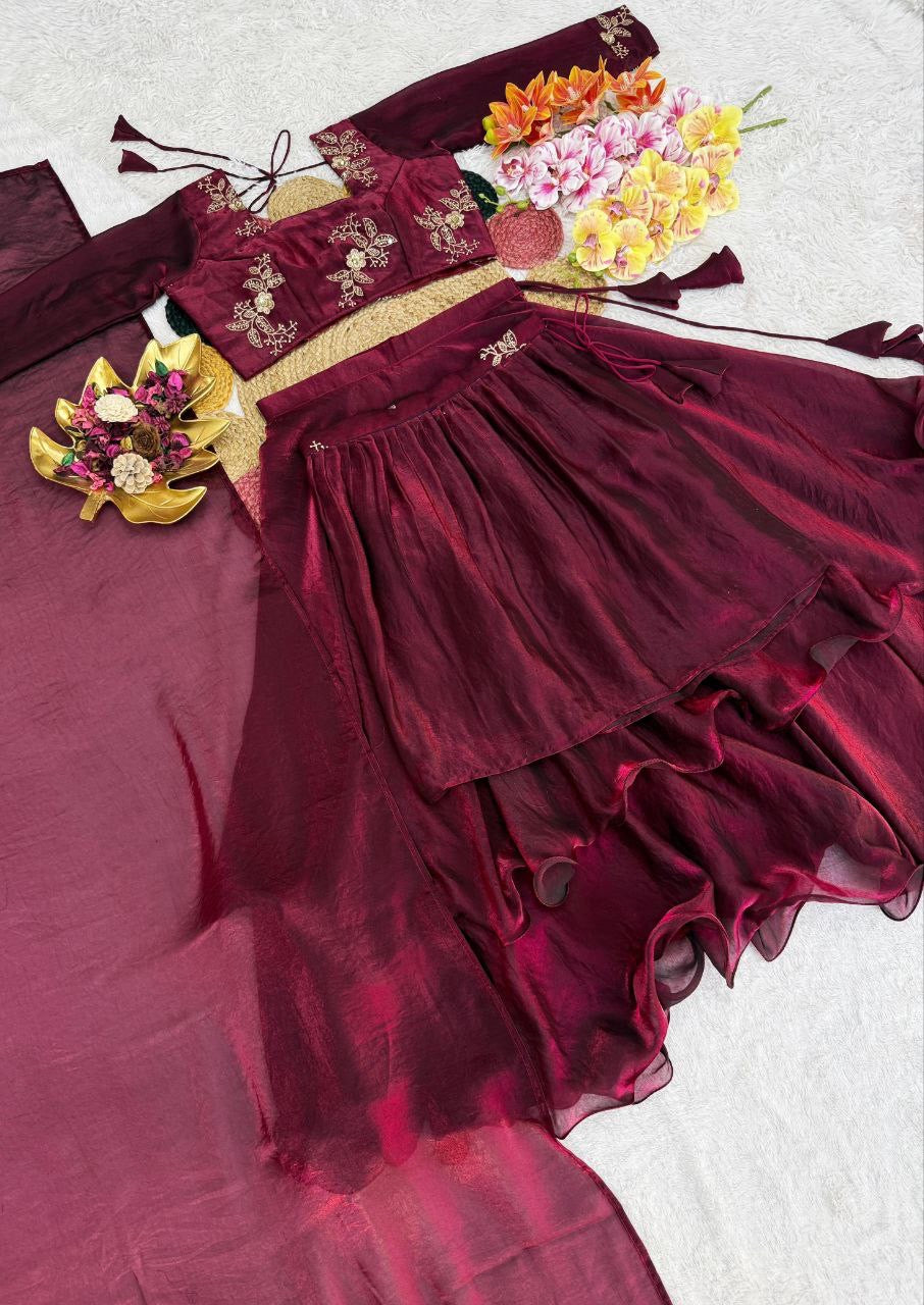 Lehenga Collection "Vimala" - Prune