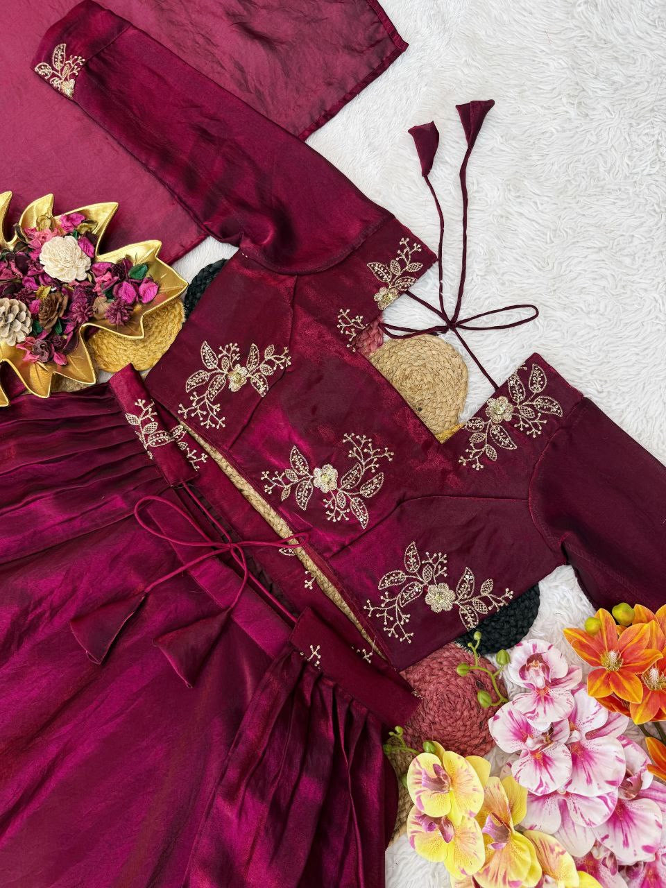 Lehenga Collection "Vimala" - Prune
