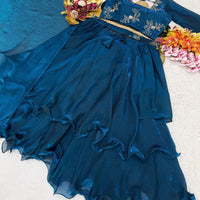 Lehenga Collection "Vimala" - Bleu