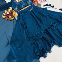 Lehenga Collection "Vimala" - Bleu