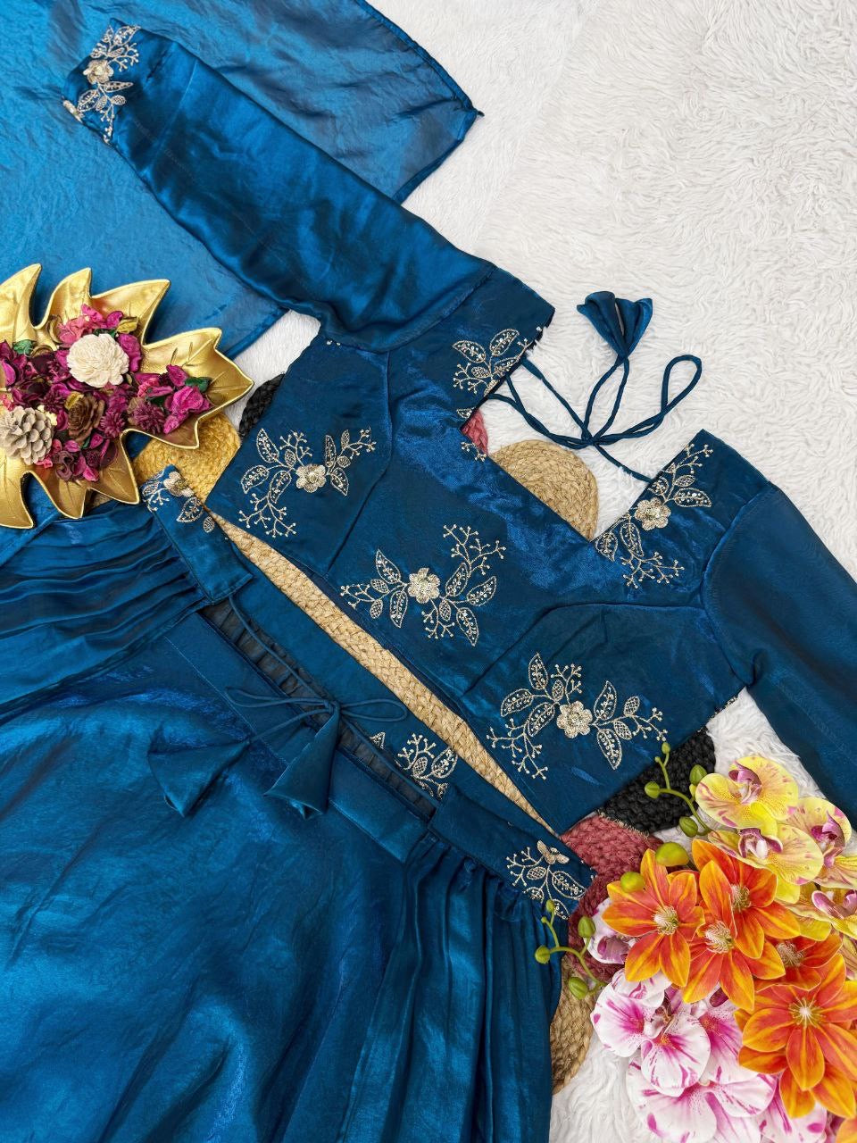 Lehenga Collection "Vimala" - Bleu