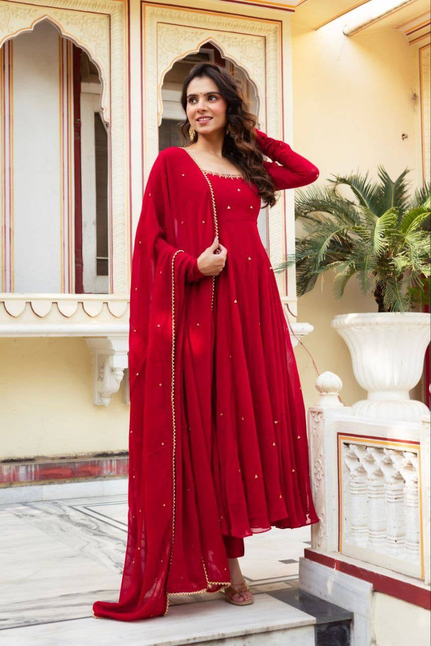 Anarkali Collection "Shobha" - Rouge