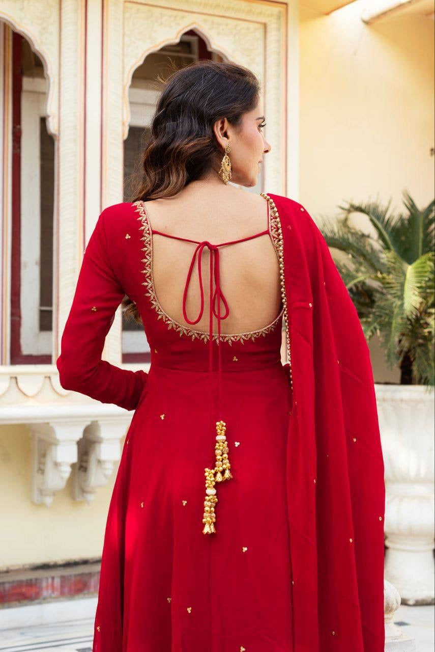 Anarkali Collection "Shobha" - Rouge