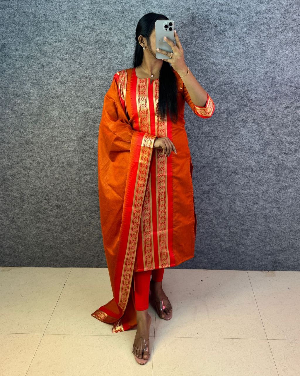 Punjabi "Kajol" - Terracotta
