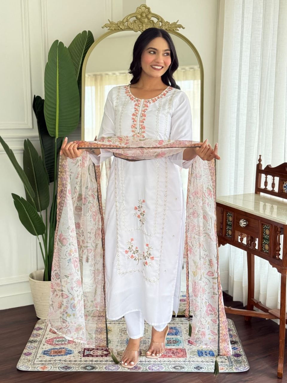 Punjabi "Pooja" - Blanc